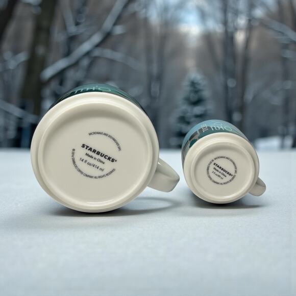 Starbucks Seoul Mug Pair – 14oz Coffee Mug + 3oz Mini Mug – South Korea – NEW - Picture 6 of 6